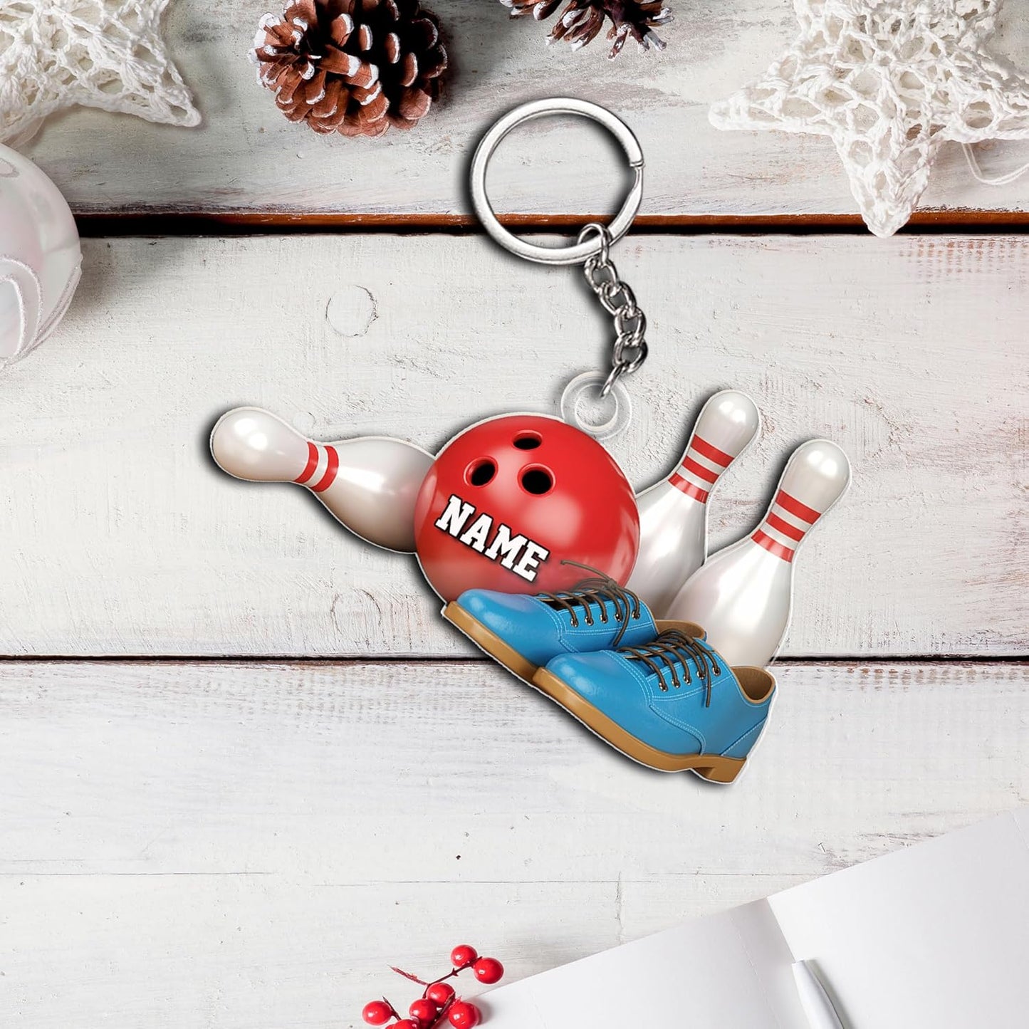 Custom Bowling Tools Ornament - Bowling Ornament Bowl 2