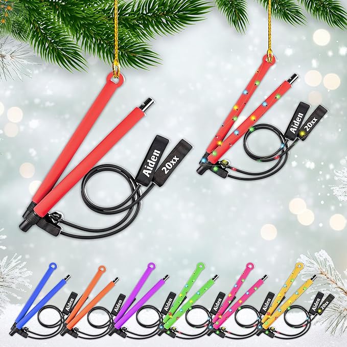 Customized Pilates Christmas Ornament - Pilates Gift for Women, Acrylic Christmas Ornament LL32