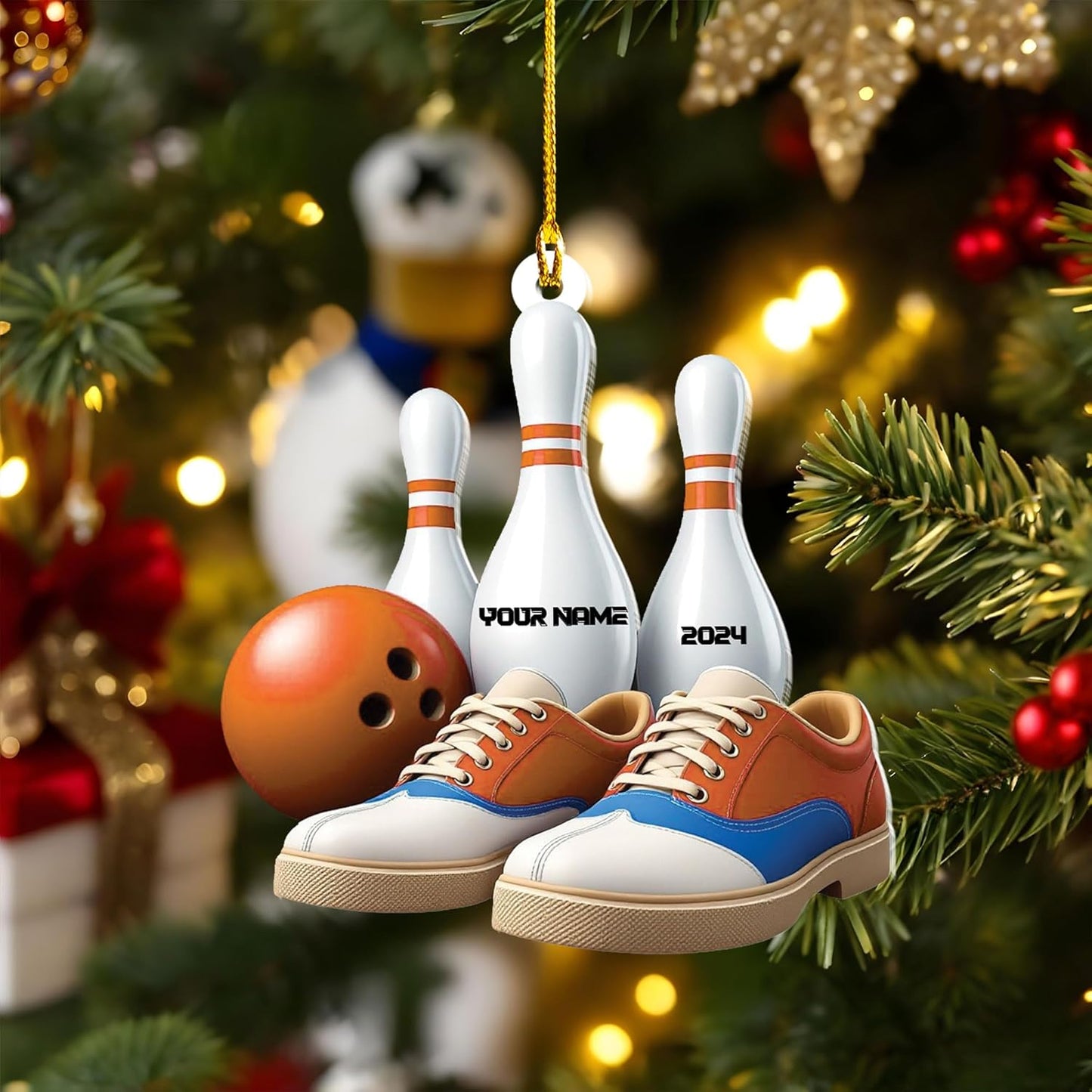 Custom Bowling Tools Ornament - Bowling Ornament Bowl 10