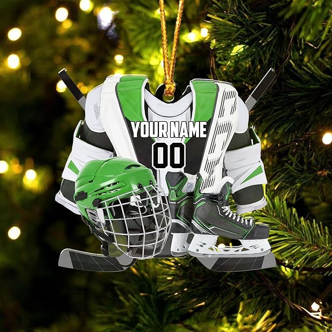 Custom ice Hockey Ornament N49