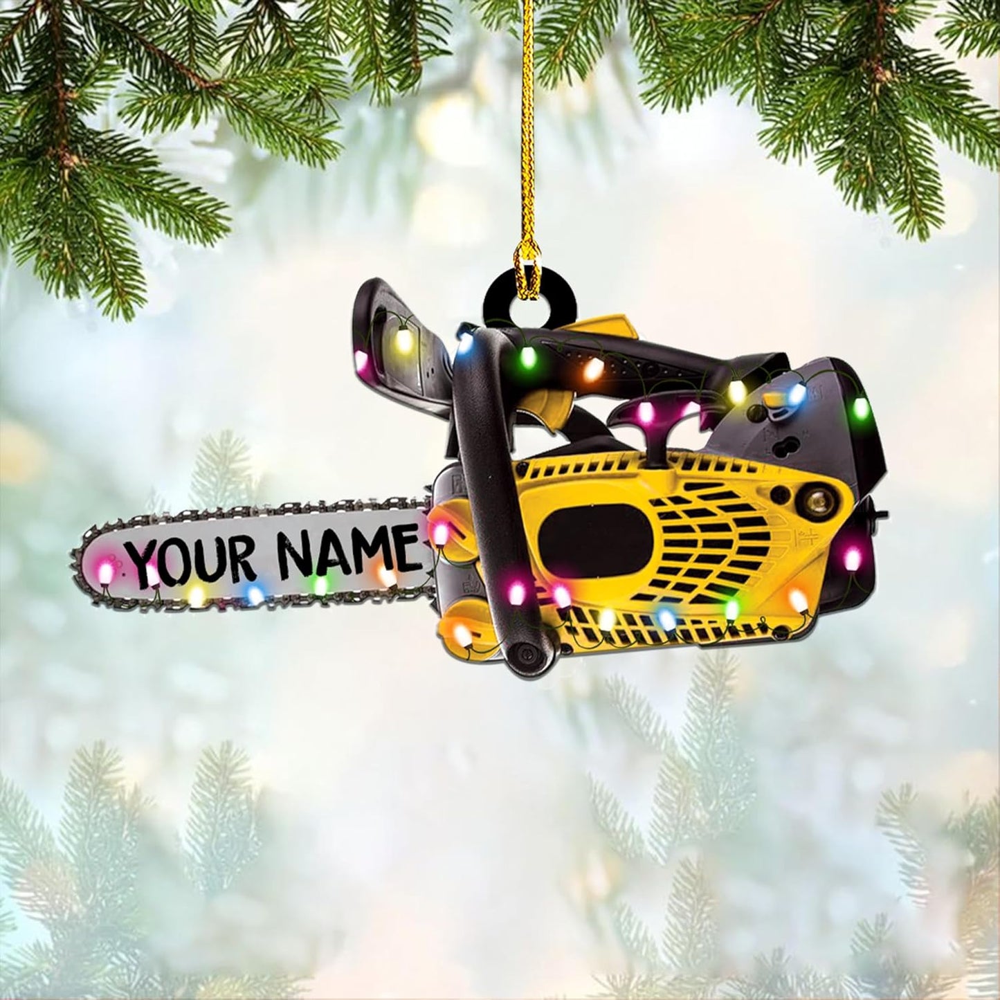 Personalized Carpenter Ornament – Woodworking Lumberjack Gift Ornament Style 899