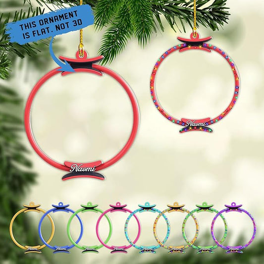 Personalized Pilates Acrylic Christmas Ornament - Instructors & Fitness Lovers LL49