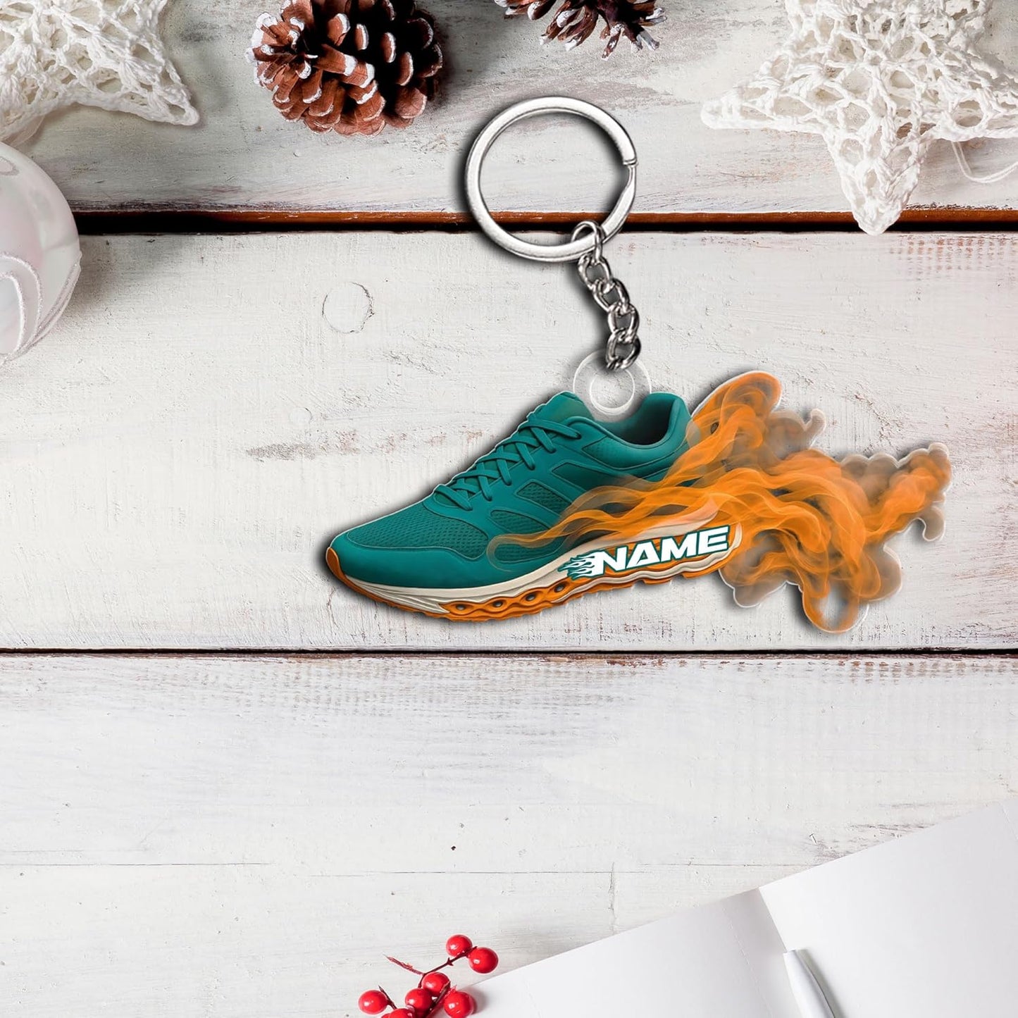 Personalized Marathon Finisher Ornament – Custom Name Acrylic Running Keepsake, Holiday Runner Gift TM10