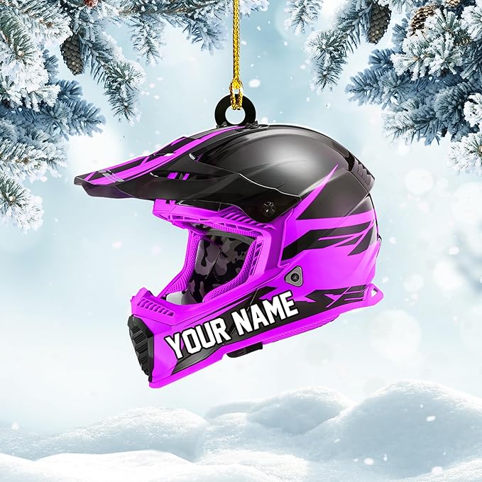 Personalized Dirt Bike Christmas Ornaments 2025 Custom Motocross Ornament Dirt bike Christmas Ornament N21