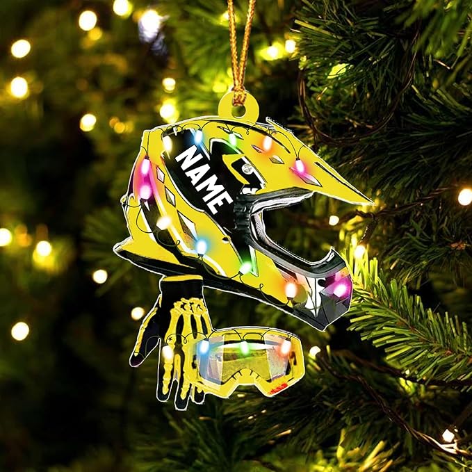 Personalized Dirt Bike Christmas Ornaments 2025 Custom Motocross Ornament Dirt bike Christmas Ornament NO2