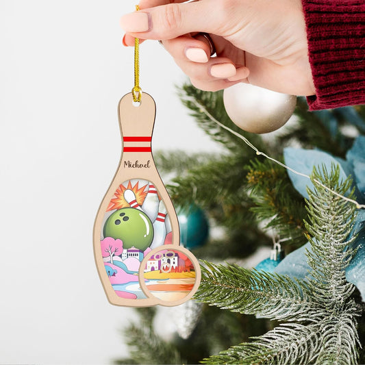 Custom Bowling Tools Ornament - Bowling Ornament Bowl 7