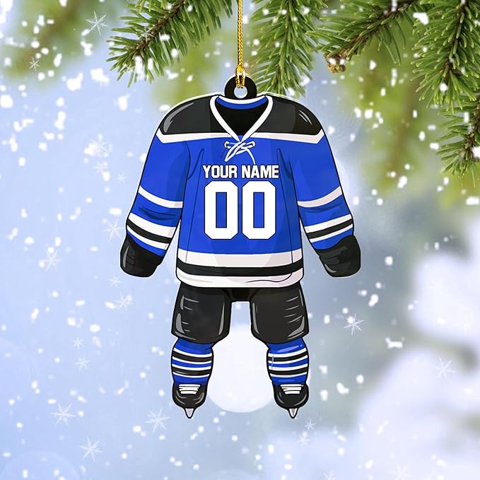 Custom ice Hockey Ornament N45