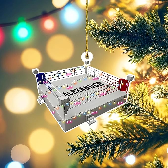 Custom Boxing Gloves Christmas Ornament - Personalized Boxing Ornament Gift LL16