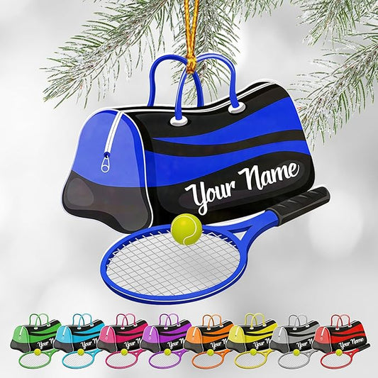 Personalized Tennis Christmas Ornament N21