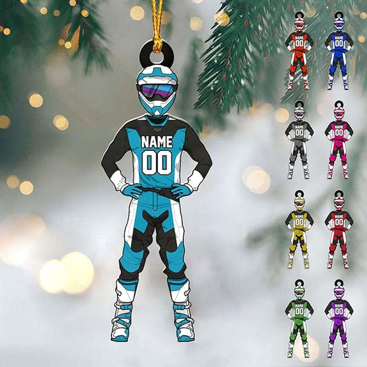 Personalized Dirt Bike Christmas Ornaments 2025 Custom Motocross Ornament Dirt bike Christmas Ornament N16