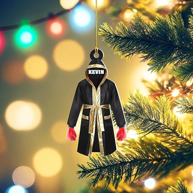 Personalized Boxing Gloves Christmas Ornament - Custom Name Boxing Ornament Gift LL23