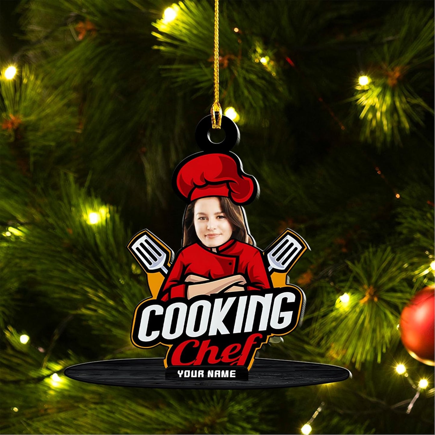 Customized Chef Ornament - Chef Christmas Gift N15