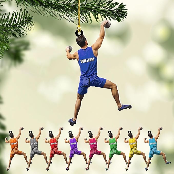 Personalized Rock Climber Christmas Gift for Mountaineers - Climbing Ornament LL22