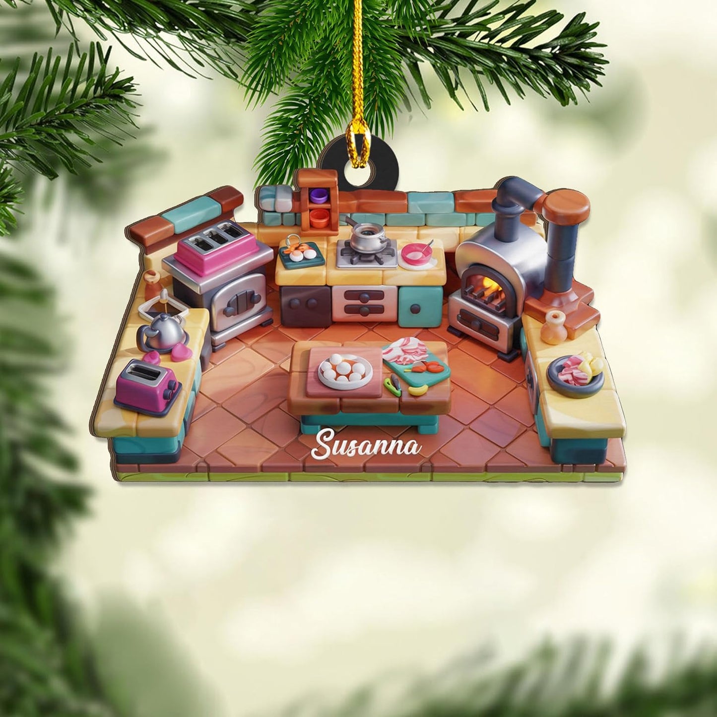 Customized Chef Ornament - Chef Christmas Gift N20