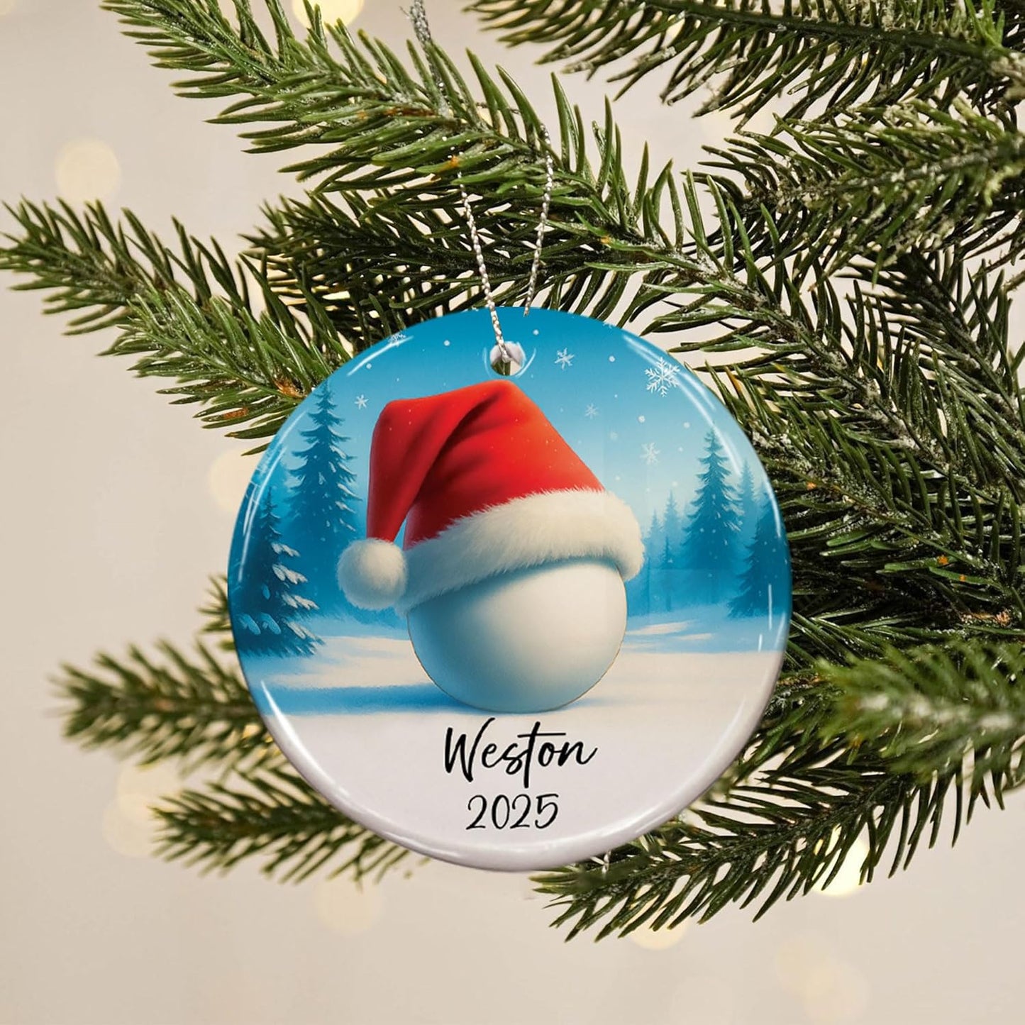 Custom Ping Pong Christmas Ceramic Ornament – Personalized Ceramic Table Tennis Gift, Sport Holiday Tree Decoration, Unique Ping Pong Player Keepsake TT22