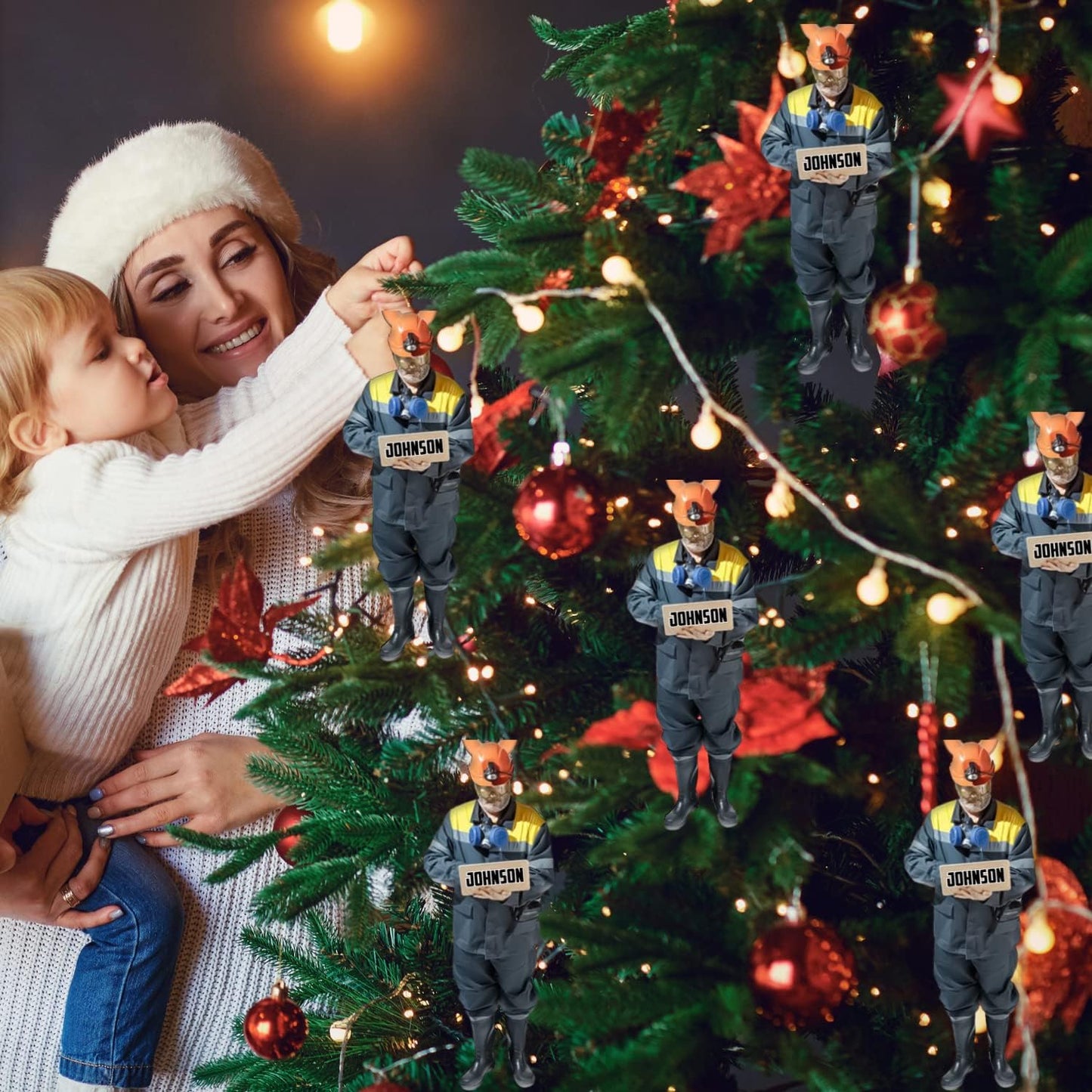 Custom Coal Miner Christmas Ornament – Personalized Name Decor Cmn3