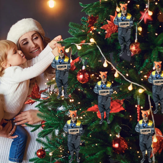 Custom Coal Miner Christmas Ornament – Personalized Name Decor Cmn3