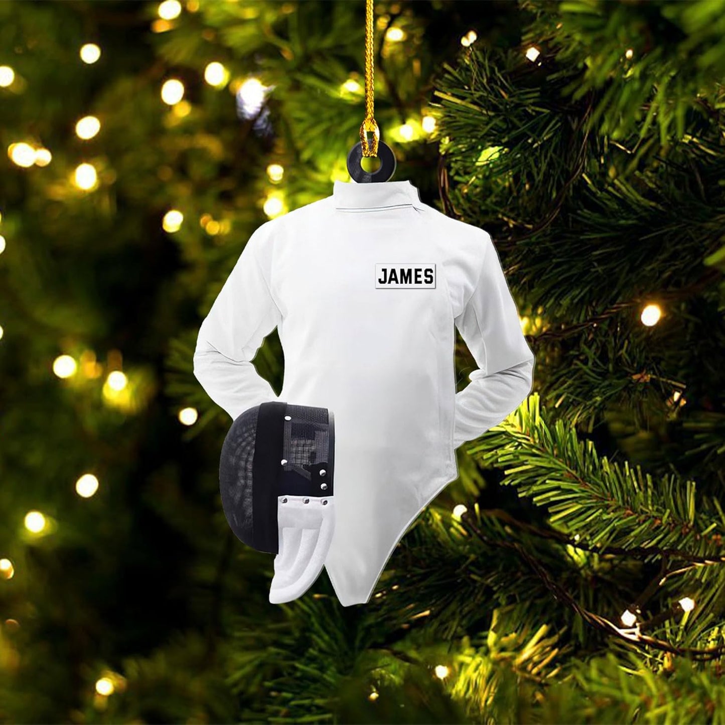 Personalized Fencing Christmas Ornament Christmas Tree Decor C01