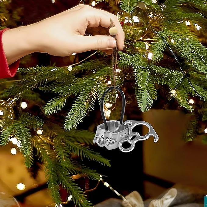 Personalized Climbing Ornament - Custom Rock Climber Christmas Gift for Mountaineers LL3