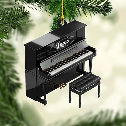 Custom Music Instrument Christmas Gift - Piano Ornament for Piano Lovers LL16