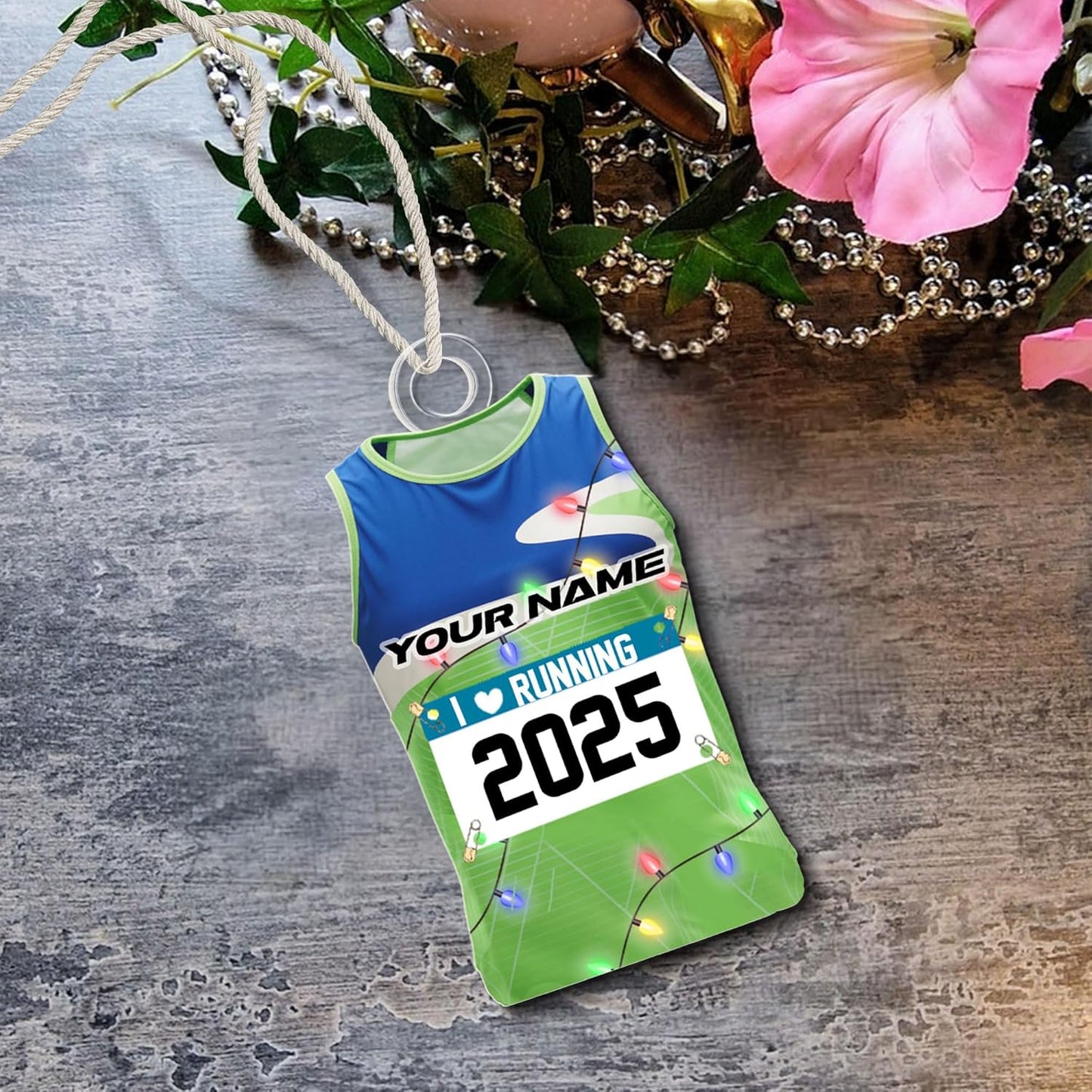 Personalized Marathon Finisher Ornament – Custom Name Acrylic Running Keepsake, Holiday Runner Gift TM8