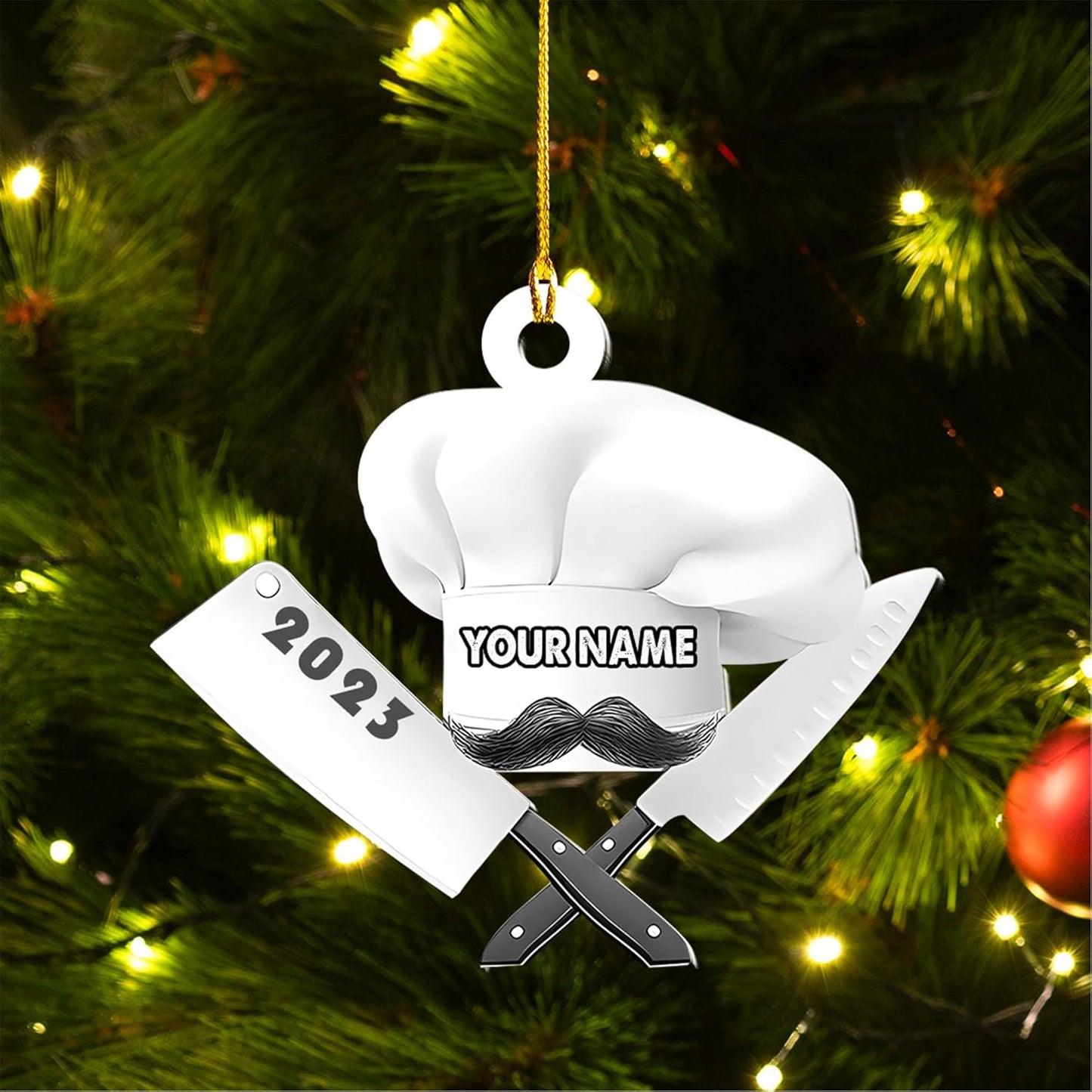 Customized Chef Ornament - Chef Christmas Gift N11