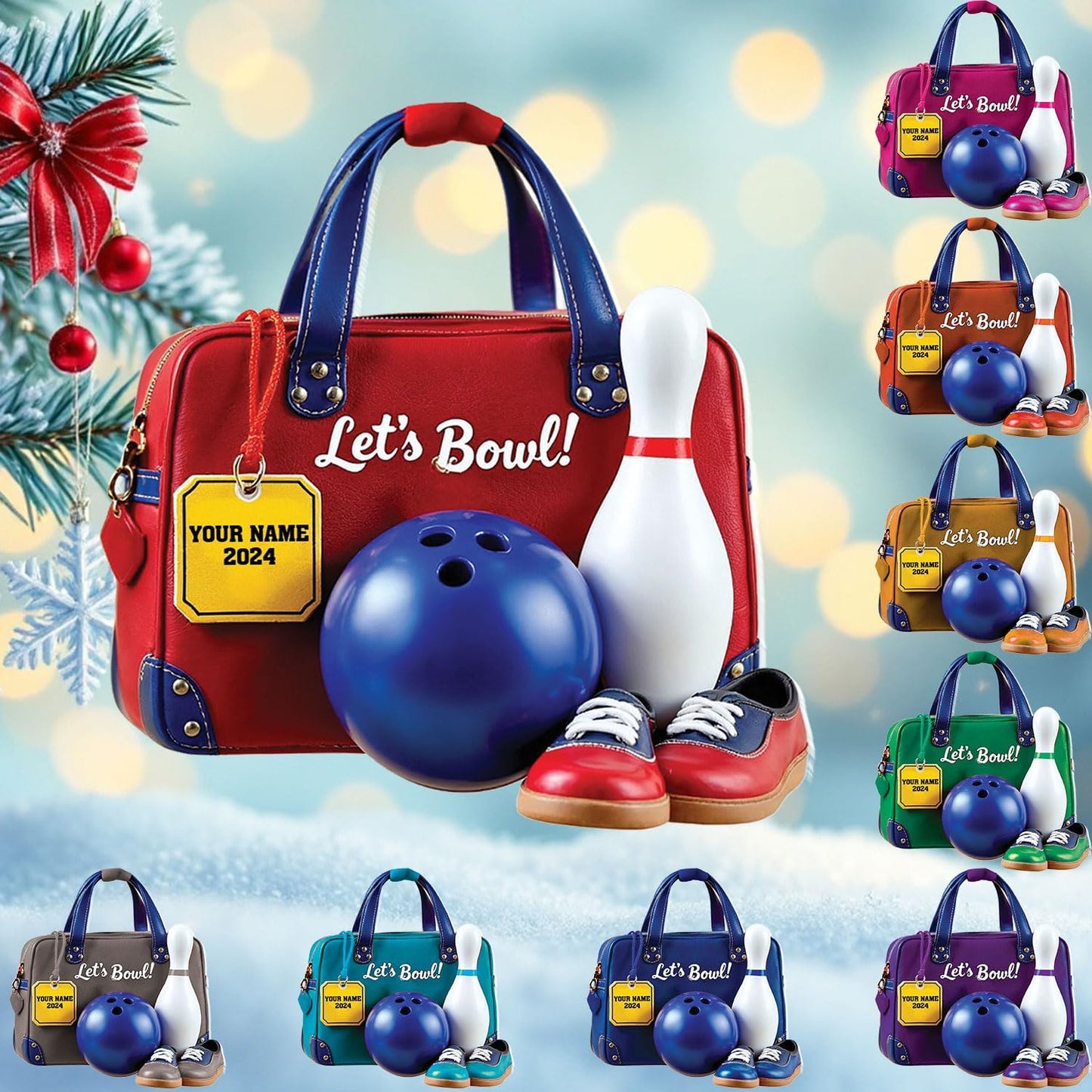 Personalized Tennis Christmas Ornament N01