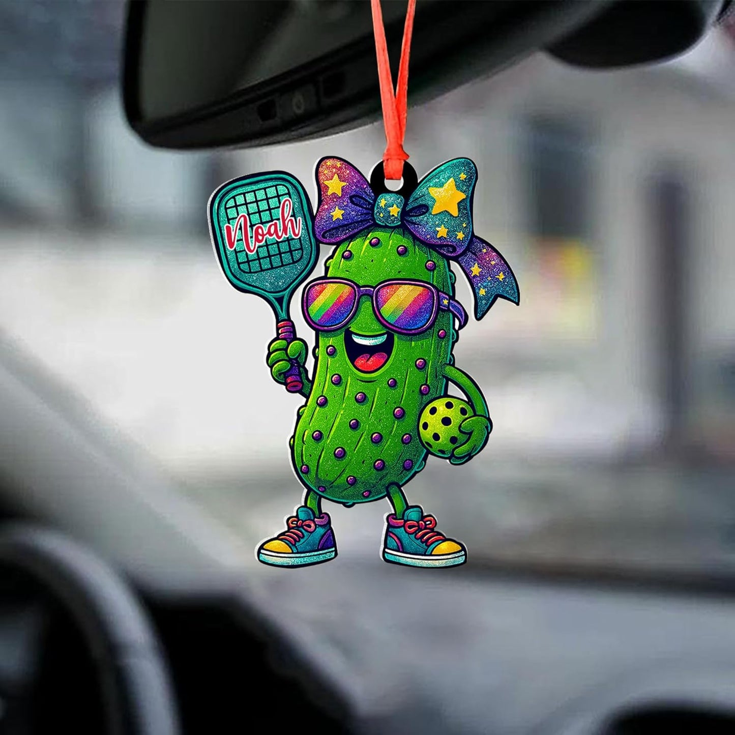 Custom Name Pickleball Ornament – Funny Pickleball Christmas Ornament