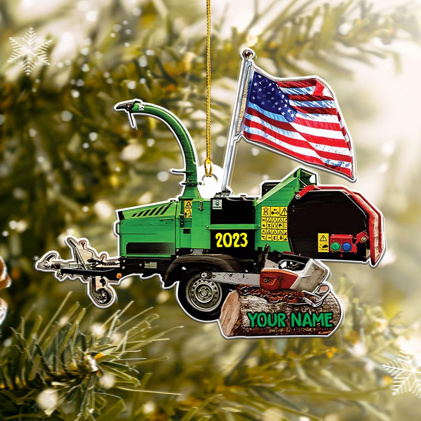 Personalized Arborist Ornaments - Carpenter Christmas Ornament H7