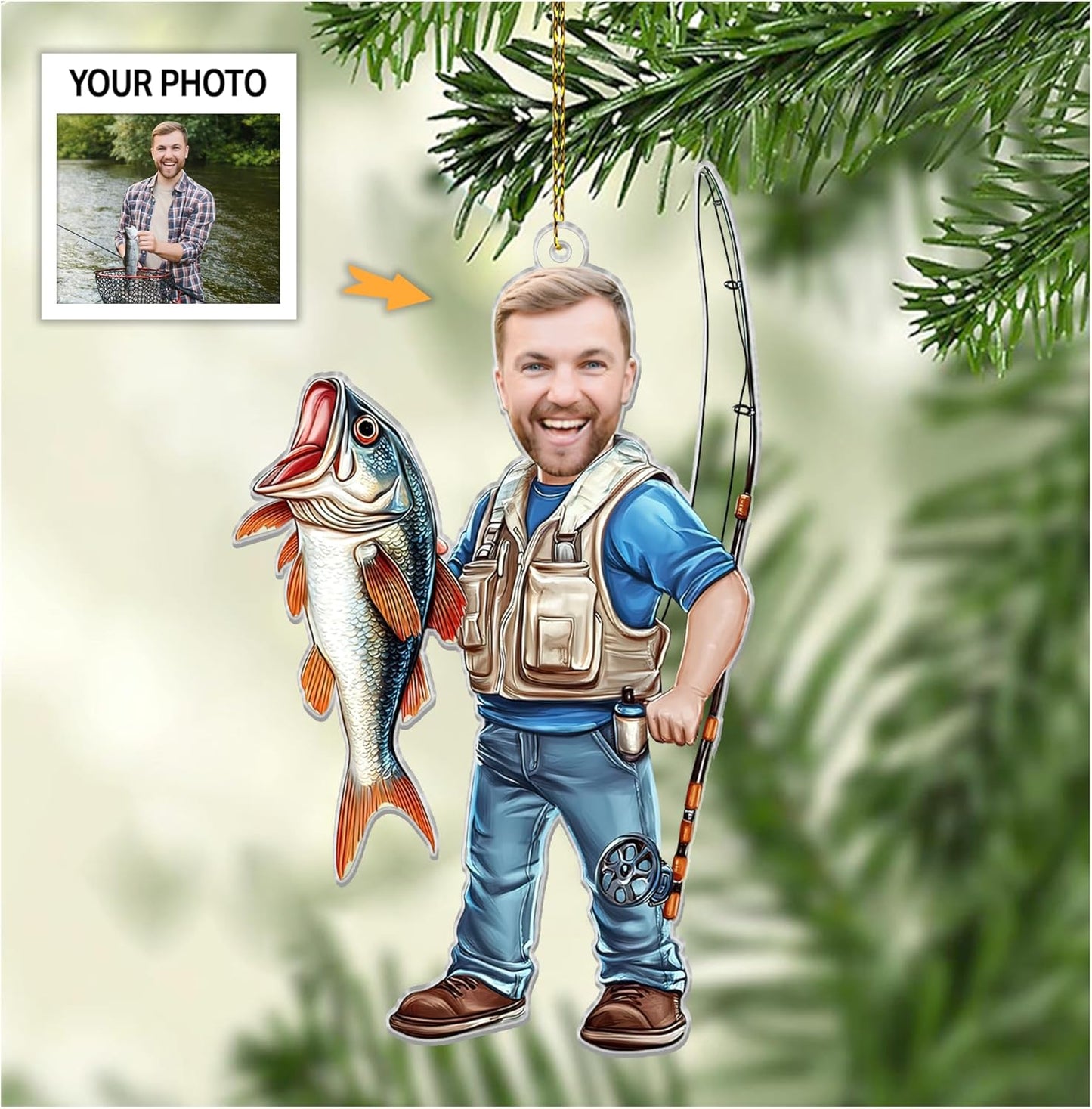 Personalized Hunting Vest 2D Flat Ornament - Duck Hunting Gifts for Men Women T32