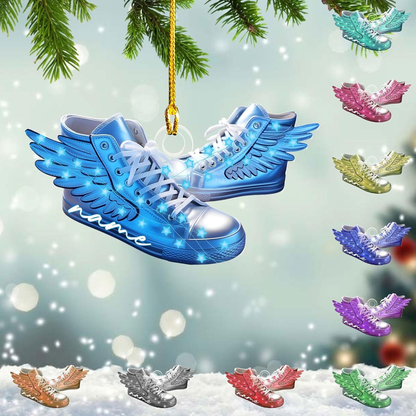 Personalized Marathon Christmas Ornament – Custom Name Acrylic Running Ornament, Marathon Runner Gift, Race Medal Keepsake TM1