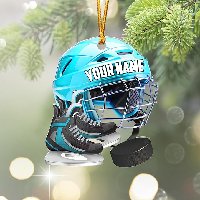 Custom Ice Hockey Christmas Ornament N54