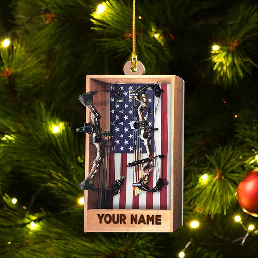 Custom Archery Christmas Ornament – Archery Lover Gift A6
