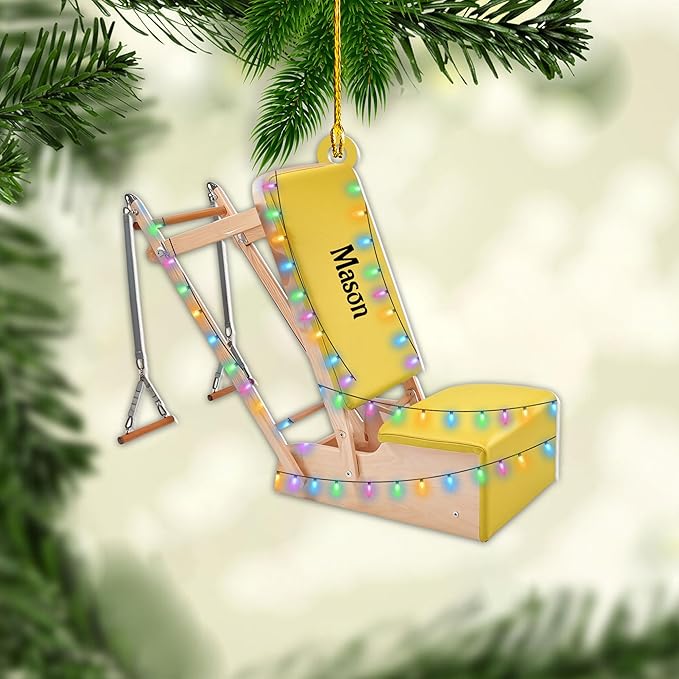 Personalized Pilates Acrylic Christmas Ornament - Instructors & Fitness Lovers LL43
