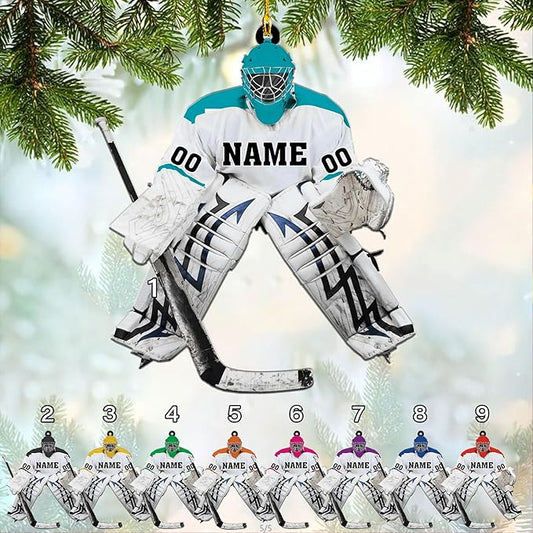 Custom ice Hockey Ornament N44
