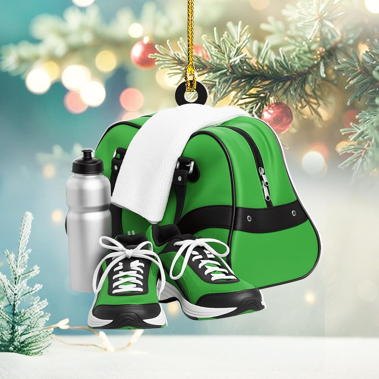 Custom Running Ornament – Personalized Marathon Acrylic Gift, Athlete Christmas Decoration TM20