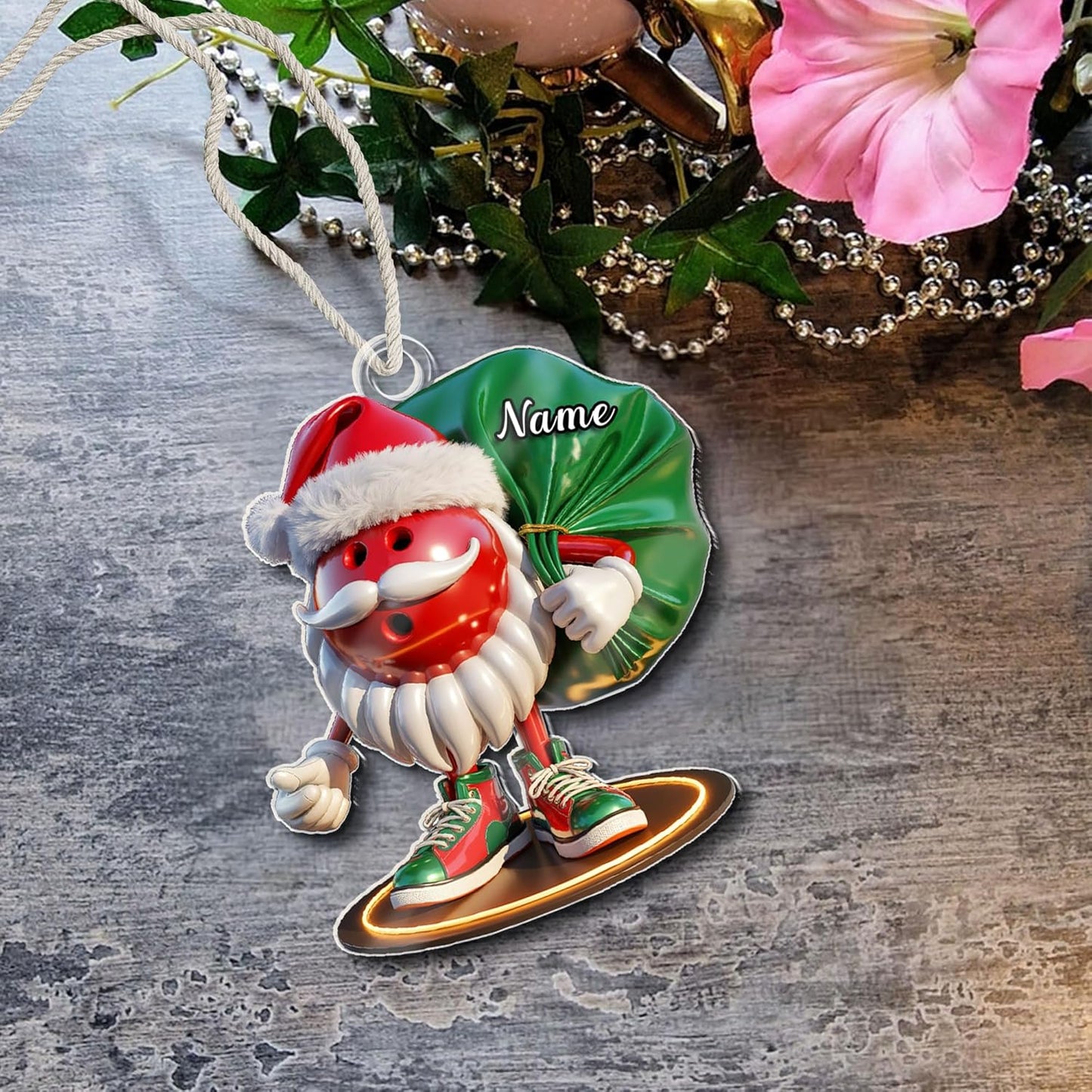 Custom Bowling Tools Ornament - Bowling Ornament Bowl 9