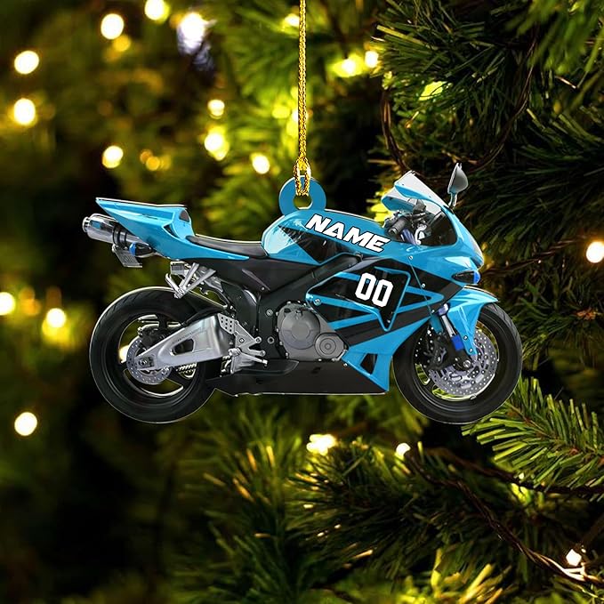Personalized Dirt Bike Christmas Ornaments 2025 Custom Motocross Ornament Dirt bike Christmas Ornament NO4