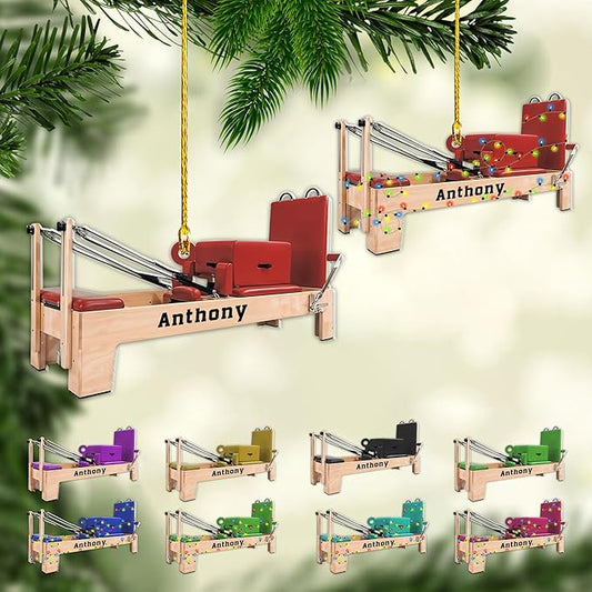 Personalized Pilates Acrylic Christmas Ornament - Instructors & Fitness Lovers LL54