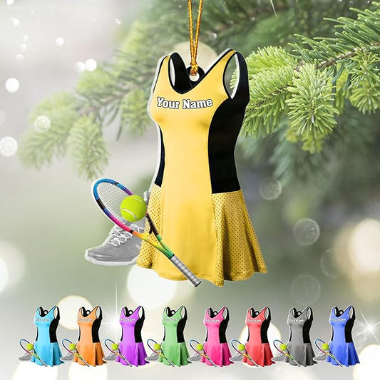 Personalized Tennis Christmas Ornament N18