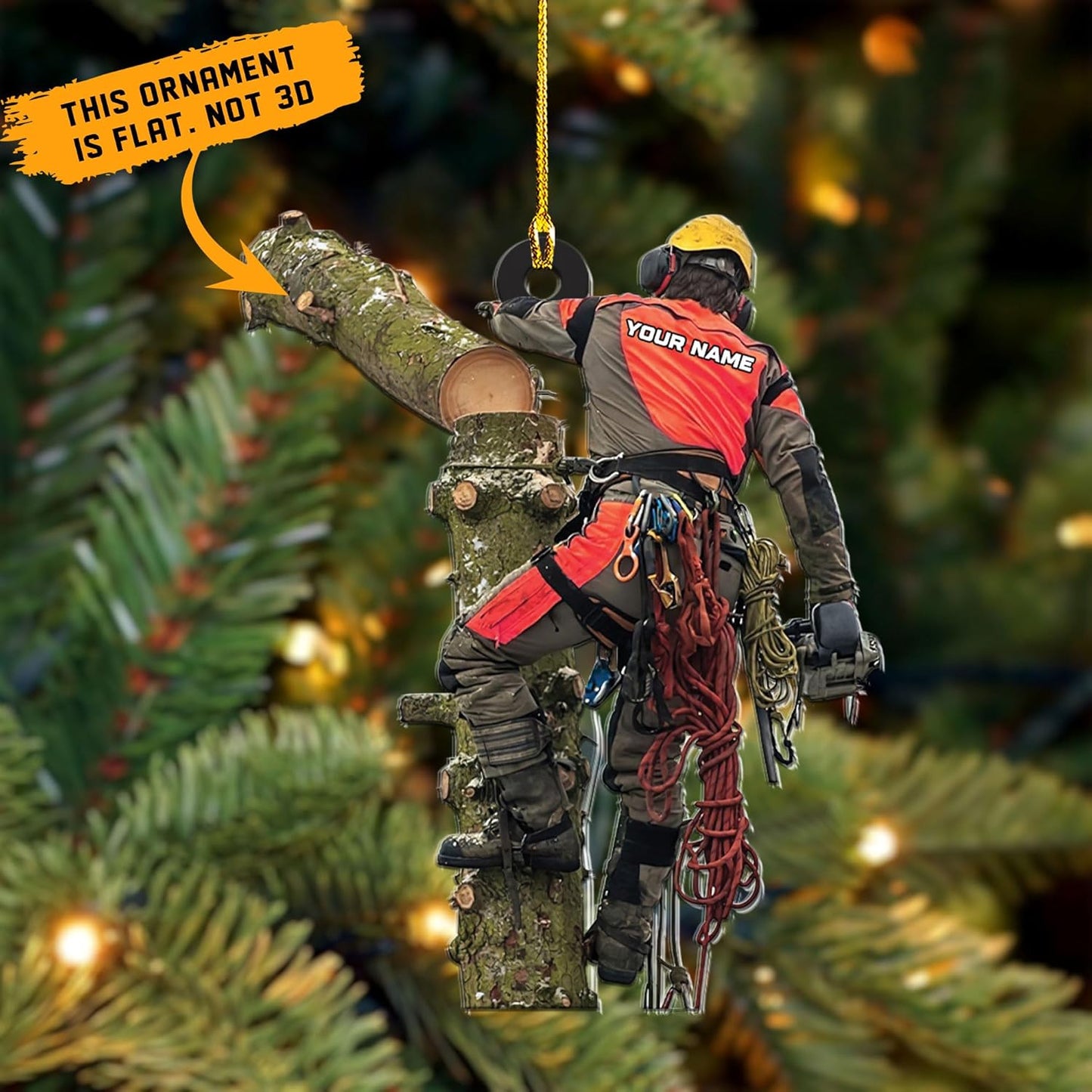 Personalized Carpenter Ornament – Woodworking Lumberjack Gift Ornament Style 898