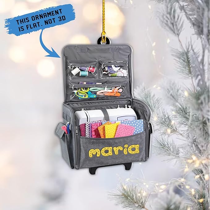 Custom Sewing Machine Ornament - Christmas Ornament Gift for Sewing Lovers LL20