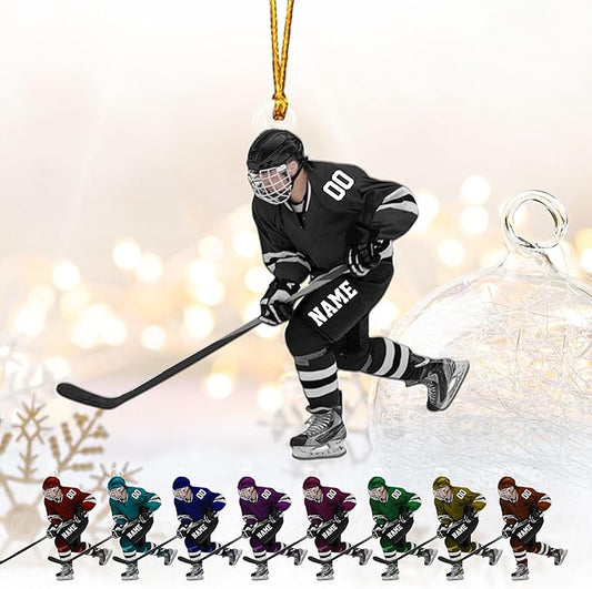 Custom ice Hockey Ornament N41