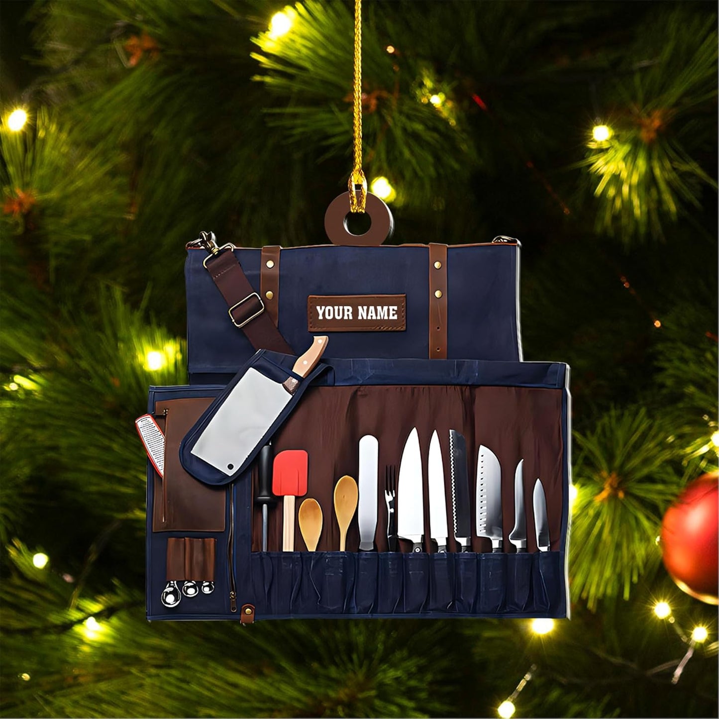 Customized Chef Ornament - Chef Christmas Gift N14