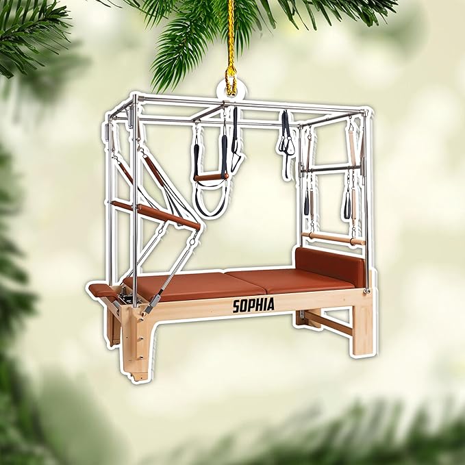 Personalized Pilates Acrylic Christmas Ornament - Instructors & Fitness Lovers LL40