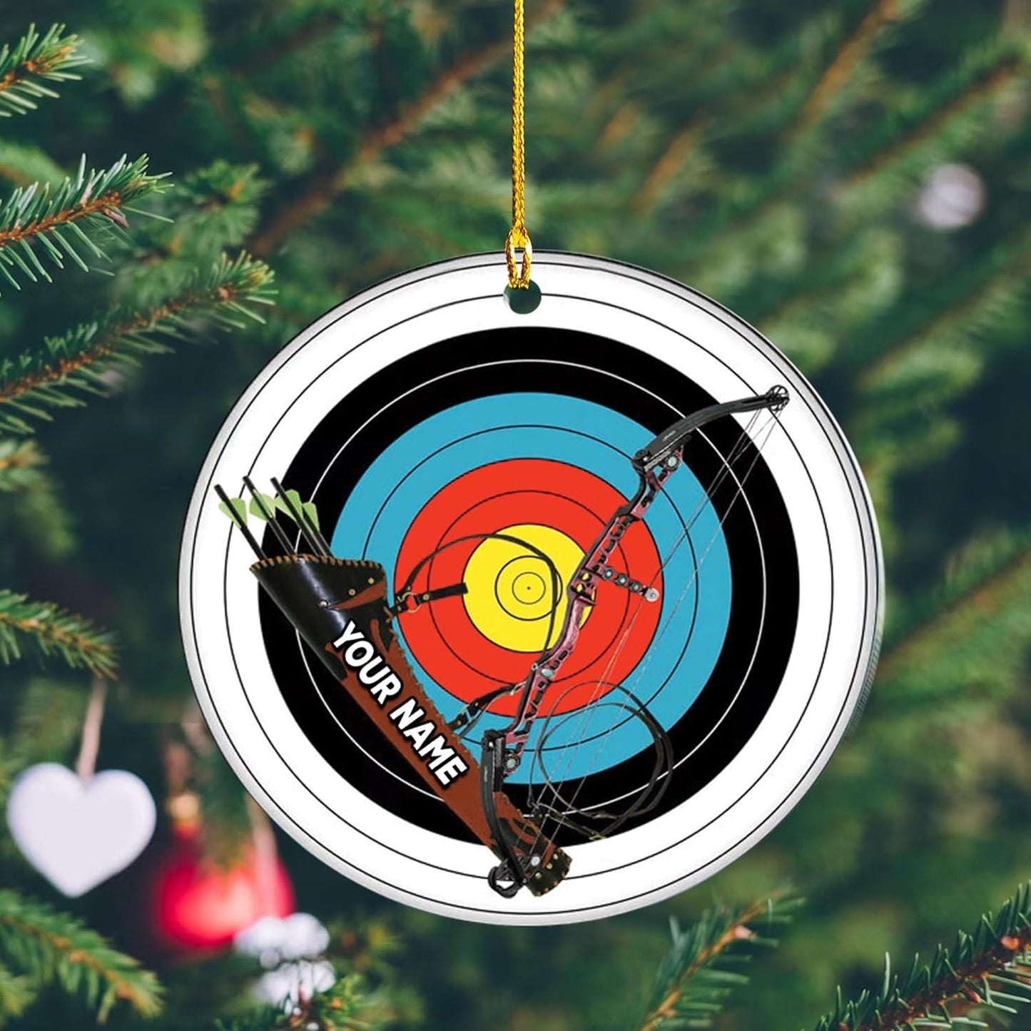 Custom Archery Christmas Ornament – Archery Lover Gift A9