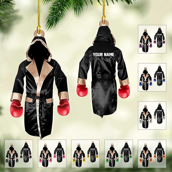 Personalized Boxing Gloves Christmas Ornament - Boxing Ornament Gift