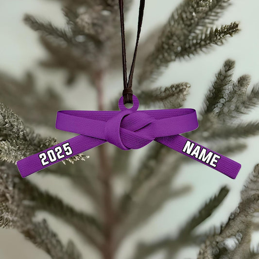 Custom Karate Christmas Ornament – Taekwondo & Jiu Jitsu Gift Krt30