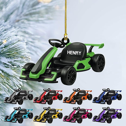 Personalized Go Kart Christmas Ornament N10