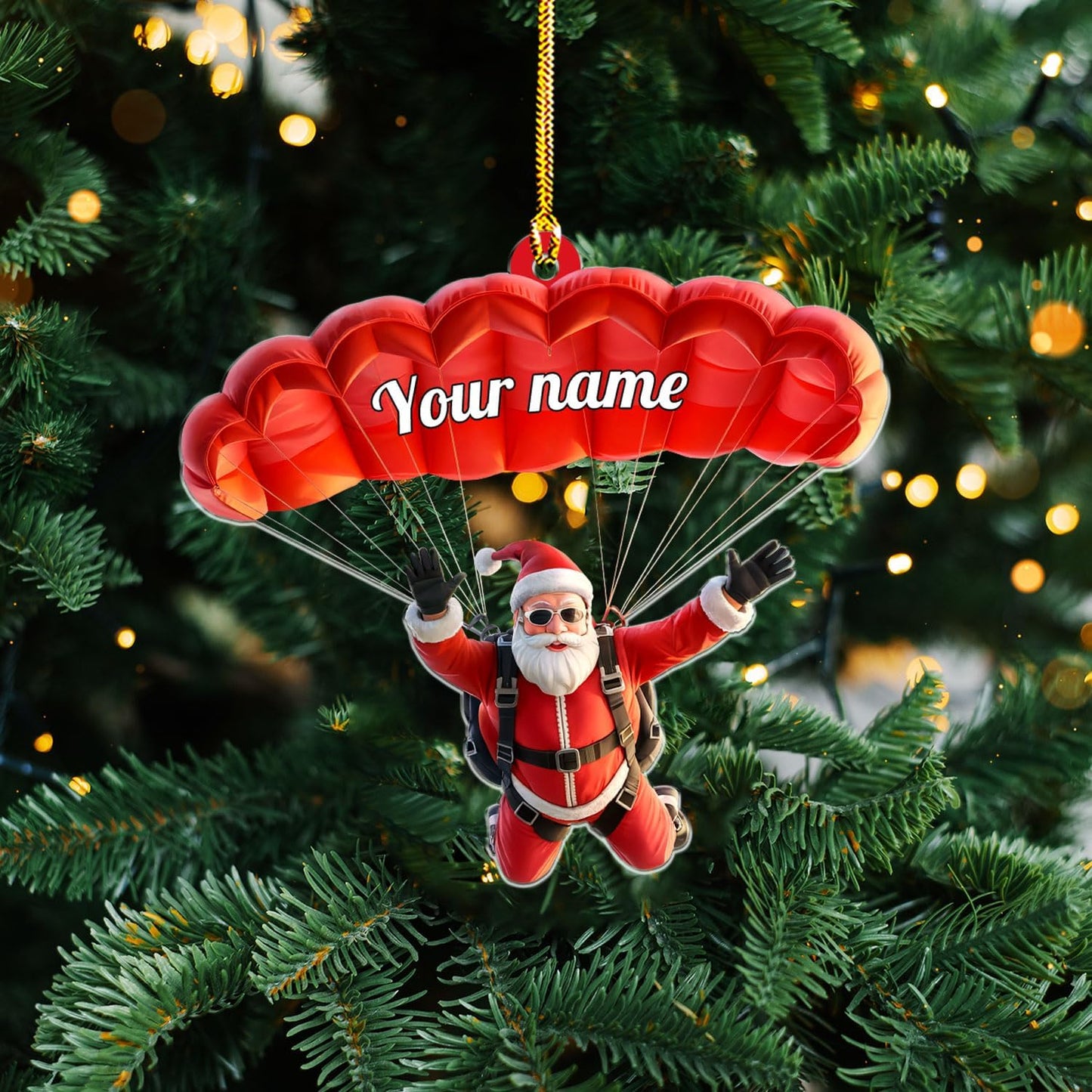 Custom Skydiving Christmas Ornament – Skydiver Xmas Decor O7